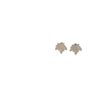 Cargar imagen en el visor de la galería, Pendientes de resina en forma de hoja de parra en blanco