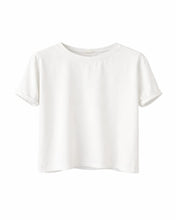 Cargar imagen en el visor de la galería, Camiseta 100% Algodon manga corta blanca
