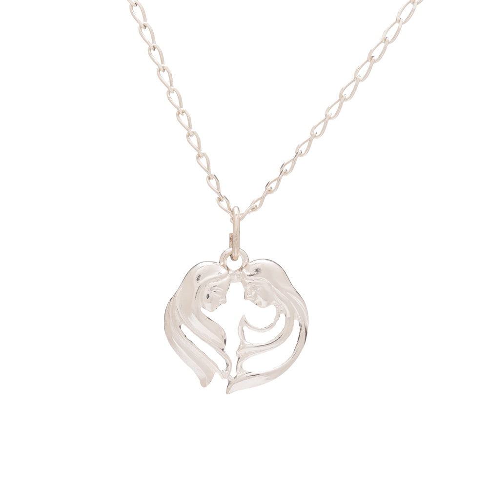 Collar de Plata de Ley con colgante del signo del zodiaco de géminis
