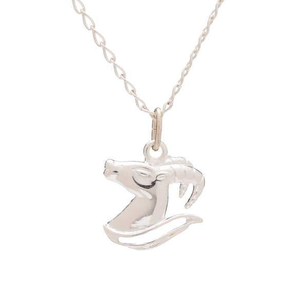 Collar de Plata de Ley con colgante del signo del zodiaco de aries