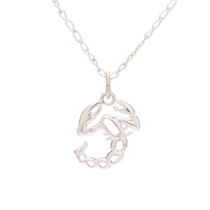 Collar de Plata de Ley con colgante del signo del zodiaco de escorpioo