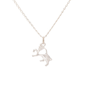 Collar de Plata de Ley con colgante del signo del zodiaco de tauro