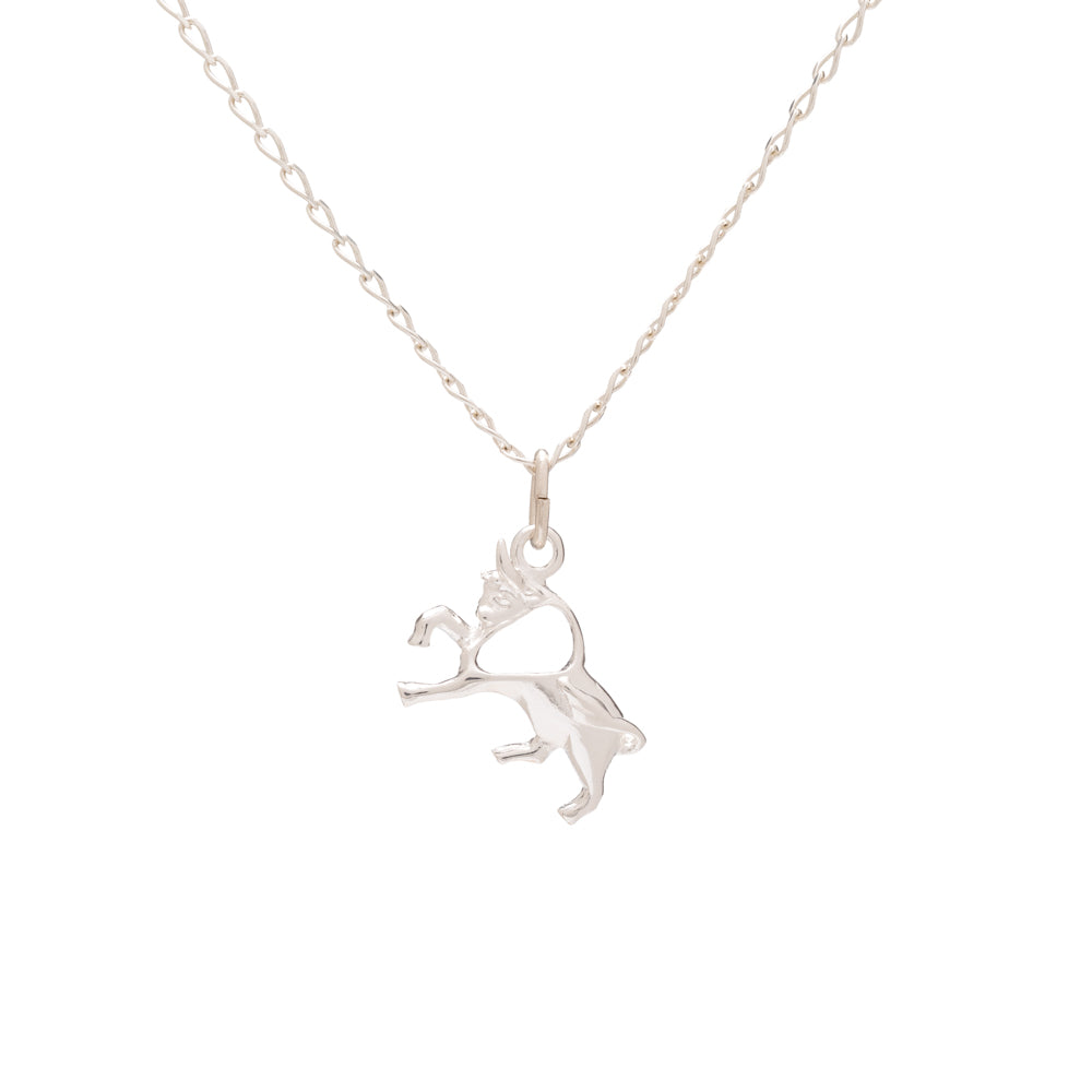 Collar de Plata de Ley con colgante del signo del zodiaco de tauro