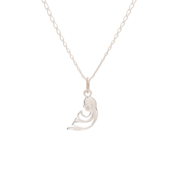 Collar de Plata de Ley con colgante del signo del zodiaco de virgo